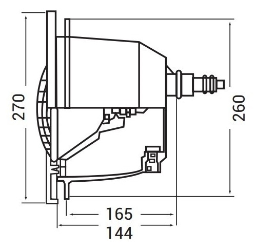 Прожектор для бассейна (300В 12В) (плитка) галогенный Hayward Design 3478 (300 Вт) White